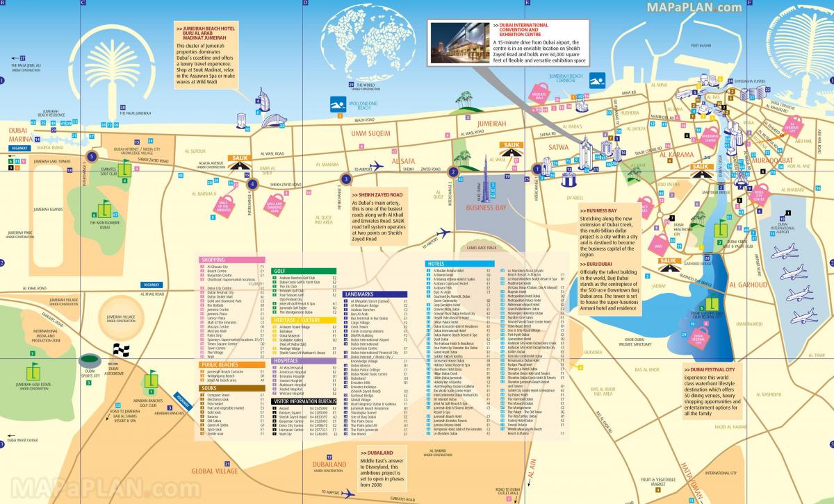 દુબઇ Jumeirah નકશો