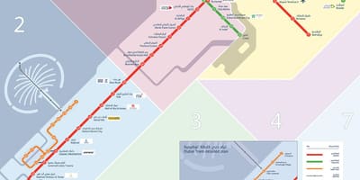 દુબઇ ટ્રામ સ્ટેશન નકશો