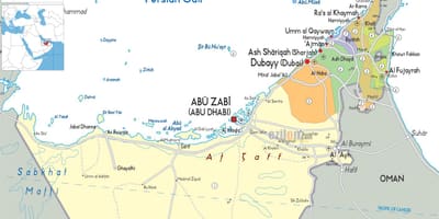 નકશો Dubai UAE