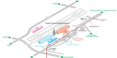 Dxb એરપોર્ટ નકશો